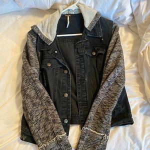 never worn free people jean jacket